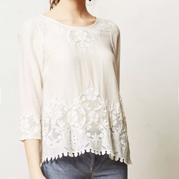 Anthropologie Maeve Lavinia Blouse - Picture 9 of 12